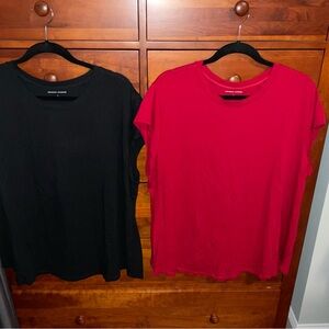 Set of Universal Standard Ashley Cap Sleeve Tees Size L 22-24